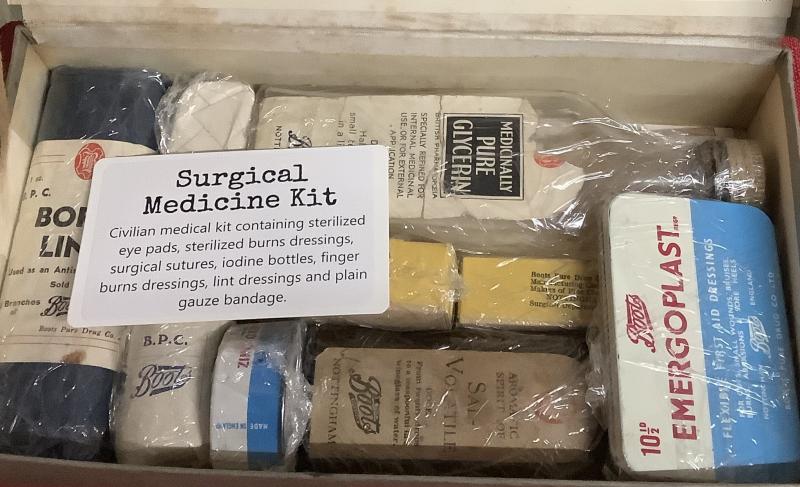 WWII ARP FIRST AID KIT & CONTENTS
