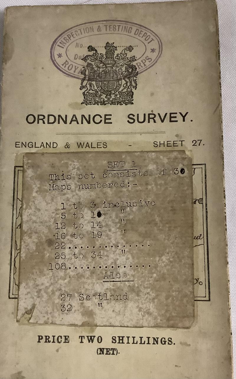 WWI ROYAL FLYING CORPS MAP