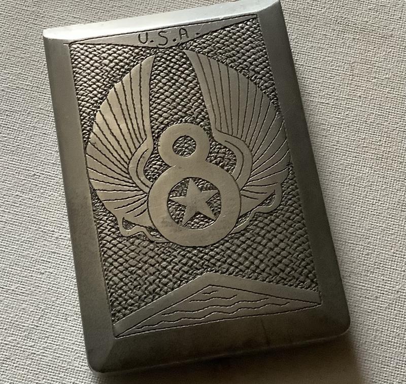 WWII US 8th AIRFORCE CIGARETTE CASE