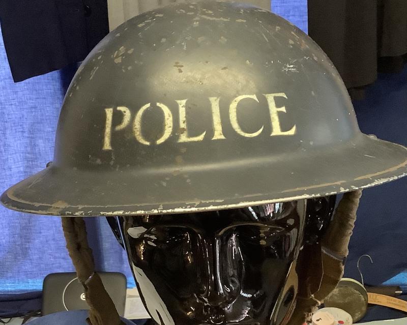 WWII POLICE HELMET