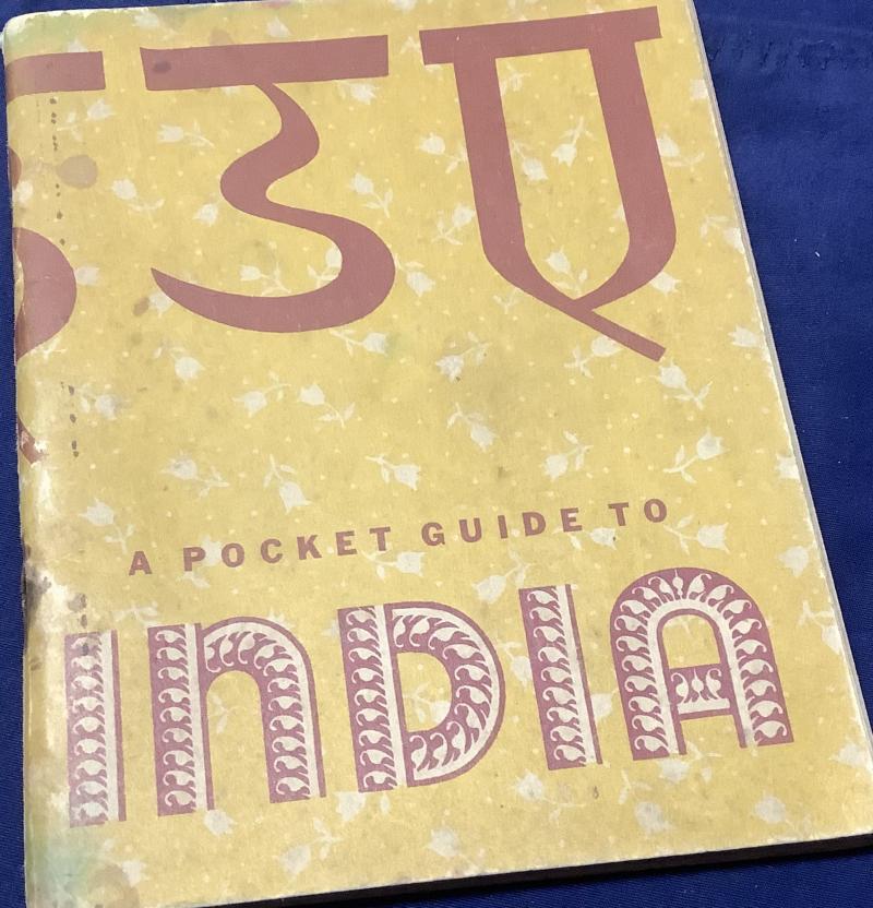 WWII US ARMY POCKET GUIDE TO INDIA