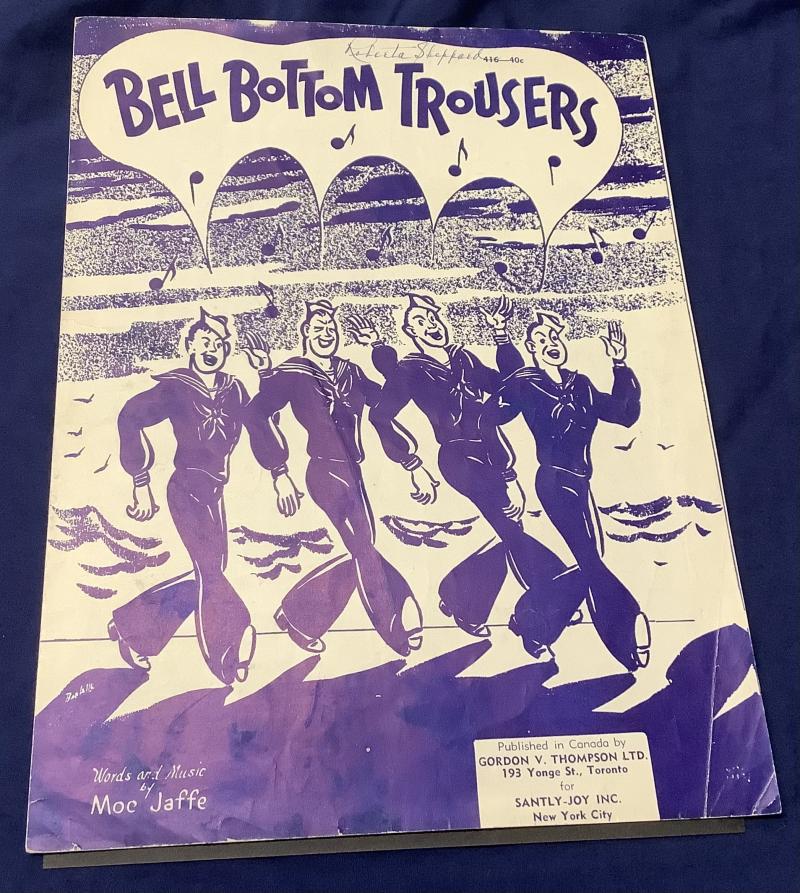 WARTIME SHEET MUSIC BELL BOTTOM TROUSERS