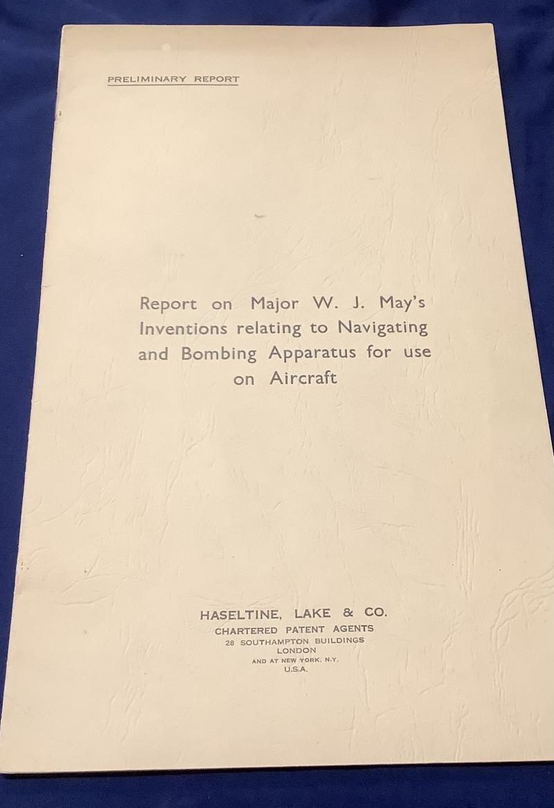 WWII PRELIMINARY REPORT BOOKLET