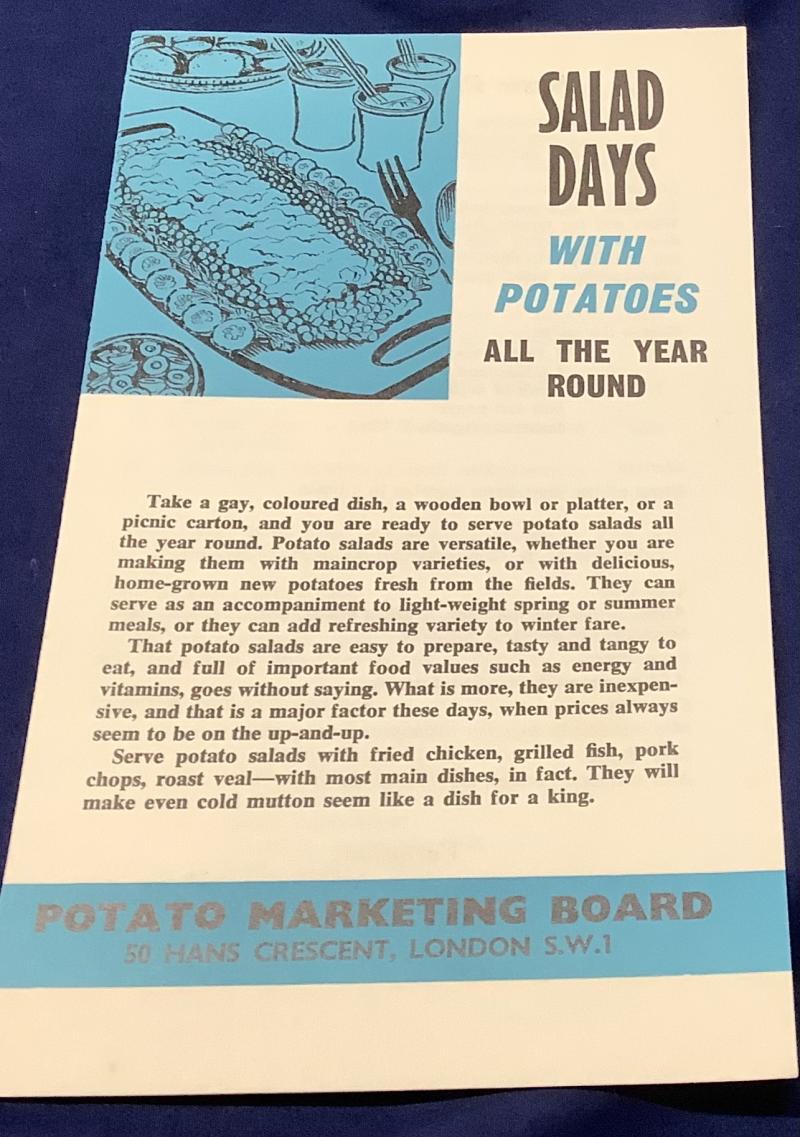 WARTIME SALAD DAYS LEAFLET