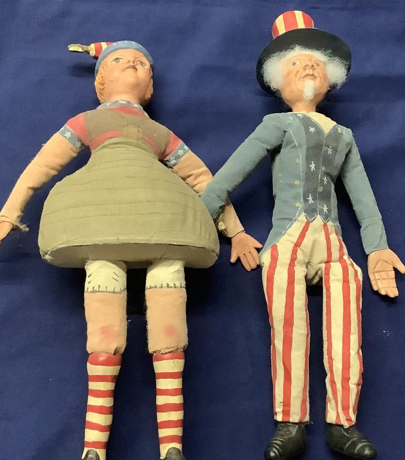 WWII UNCLE SAM & LIBERTY BELLE