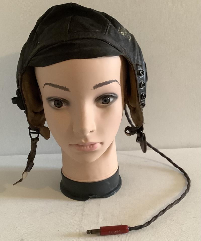 WWII USAAF A-11 FLYING HELMET WIRED