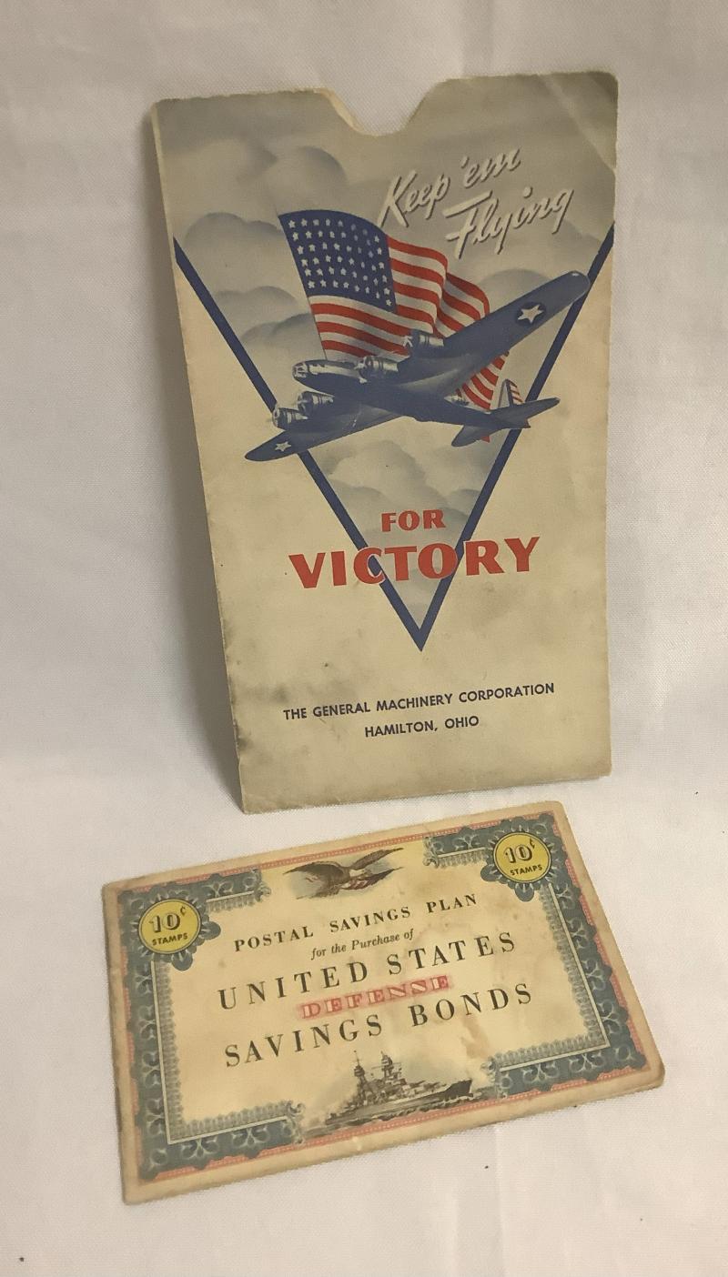 WWII WAR BOND FOLDER AND WAR BOND