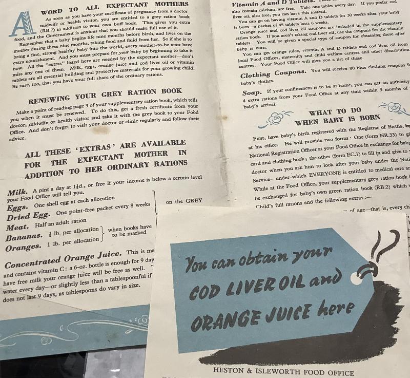 WARTIME BABY LEAFLET