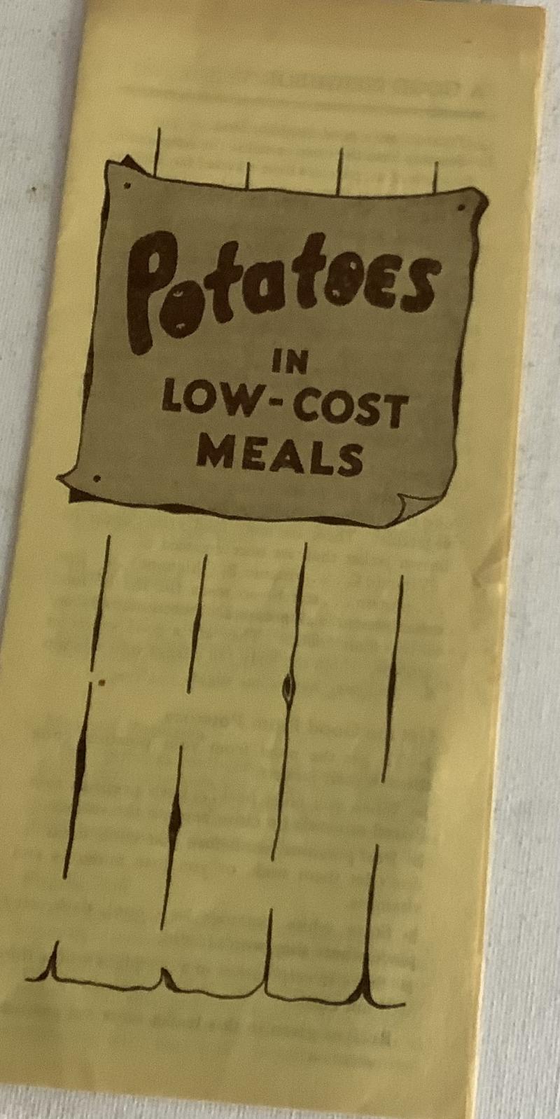 WARTIME POTATO LEAFLET