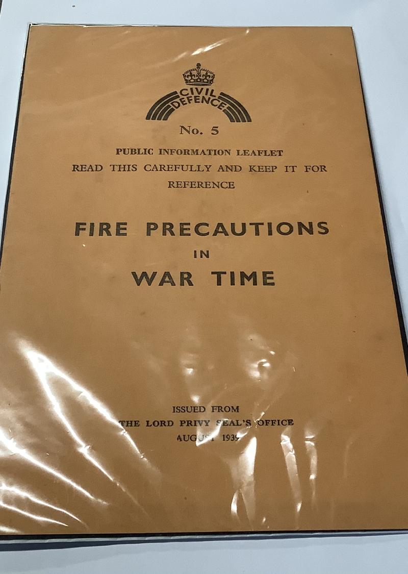 WWII CIVIL DEFENCE LEAFLET