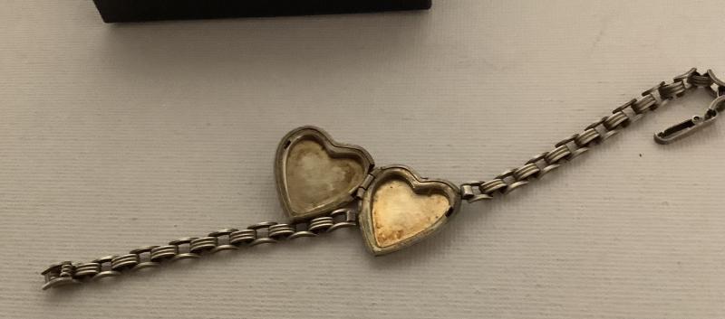 WWII SWEETHEART LOCKET BRACELET