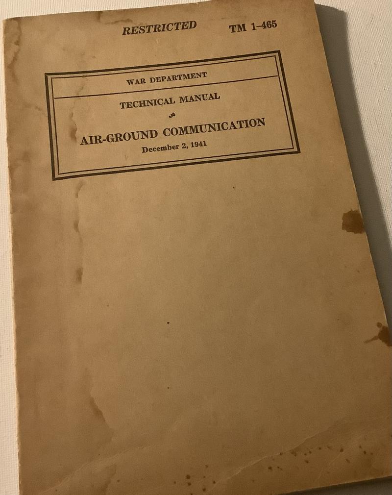 WWII WAR DEPARTMENT TECH MANUAL