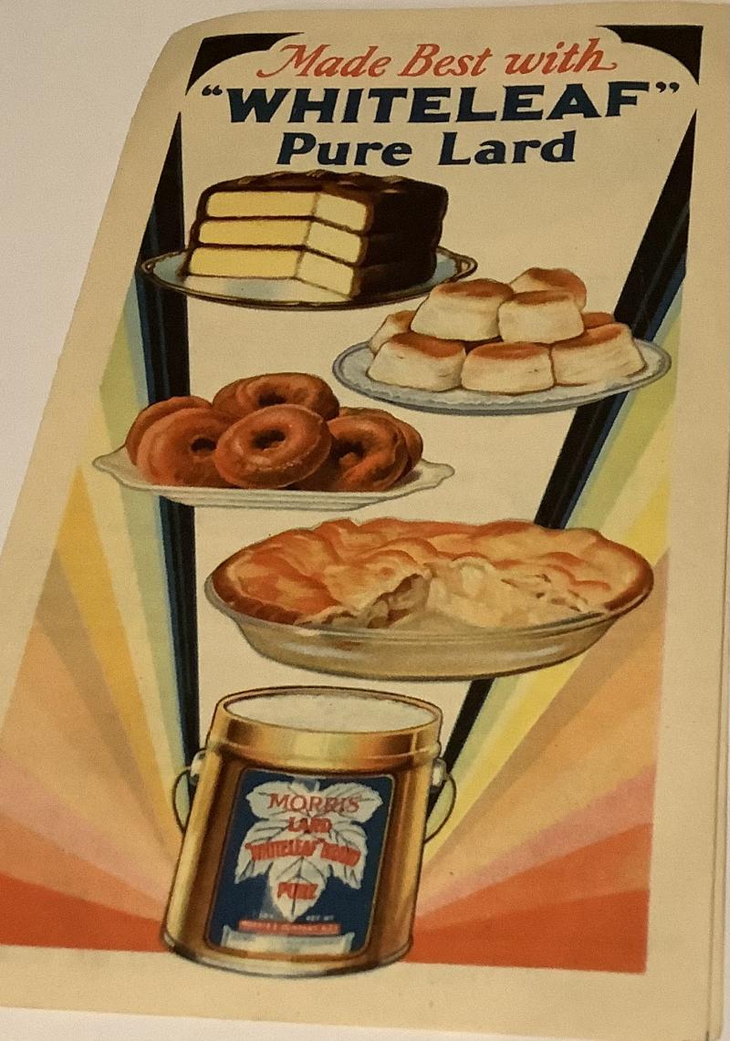 WARTIME ERA WHITE-LEAF PURE LARD LEAFLET