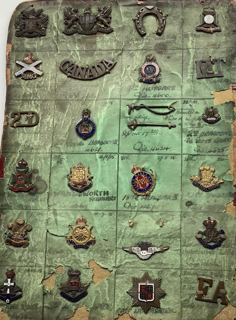 PAGE 2 COLLECTION WWI DIE PHOTOS OF INSIGNIA