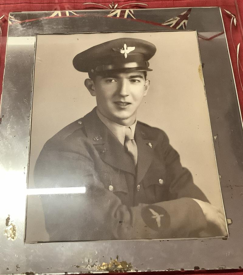 WWII AAF PHOTOGRAPH & FRAME