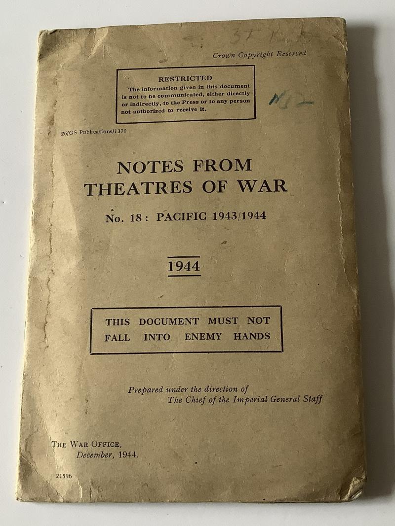 NOTES FROM THEATRES OF WAR BOOKLET