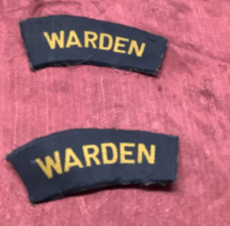 WARDEN PRINTED PAIR ARP SLEEVE INSIGNIA
