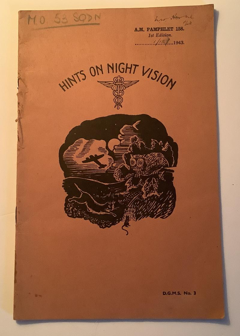 WWII HINTS OF NIGHT VISION BOOKLET