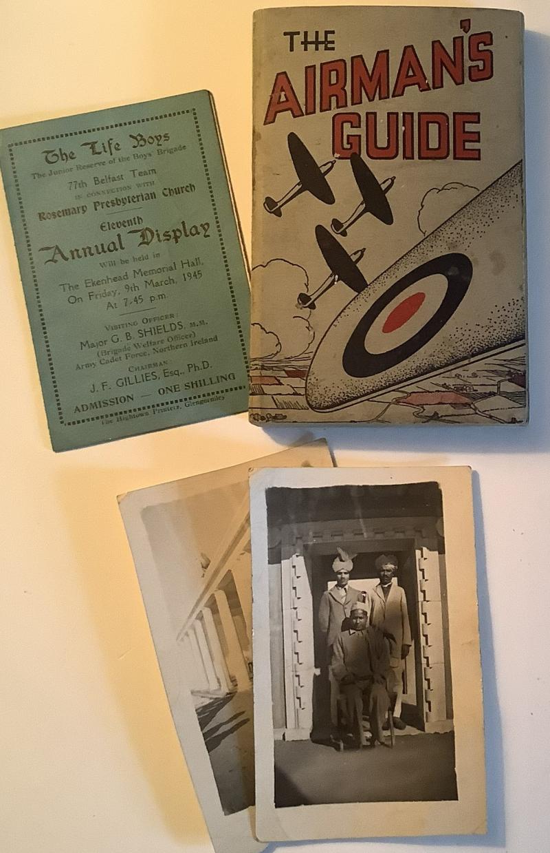 WWII RAF AIRMANS GUIDE WITH PHOTOS AND BOOKLET