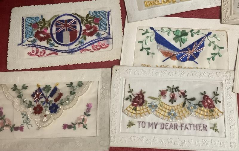 WWII POSTCARD SILKS