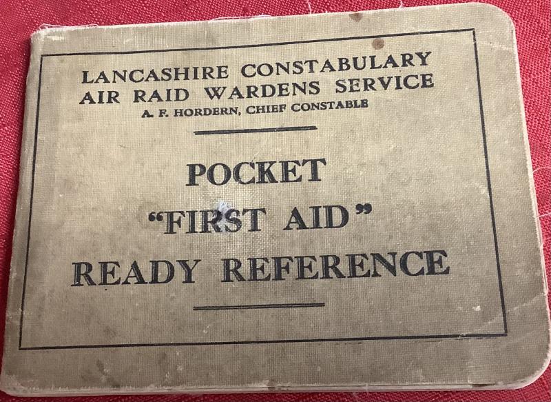 WWII POCKET FIRST AID BOOKLET
